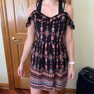 Black patterned Xhilaration dress